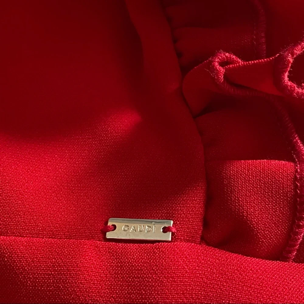 Gaudi' Red Ruffle Mini Dress - Picture 8 of 14